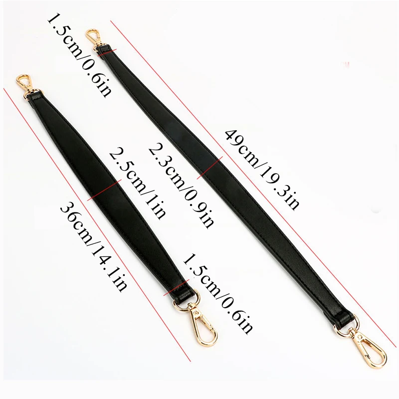 Pu Leather Handbag Strap Short Shoulder Bag Belt Replacement Bag Handle Fashion Armpit Bag Hand Carry Bag Accessories