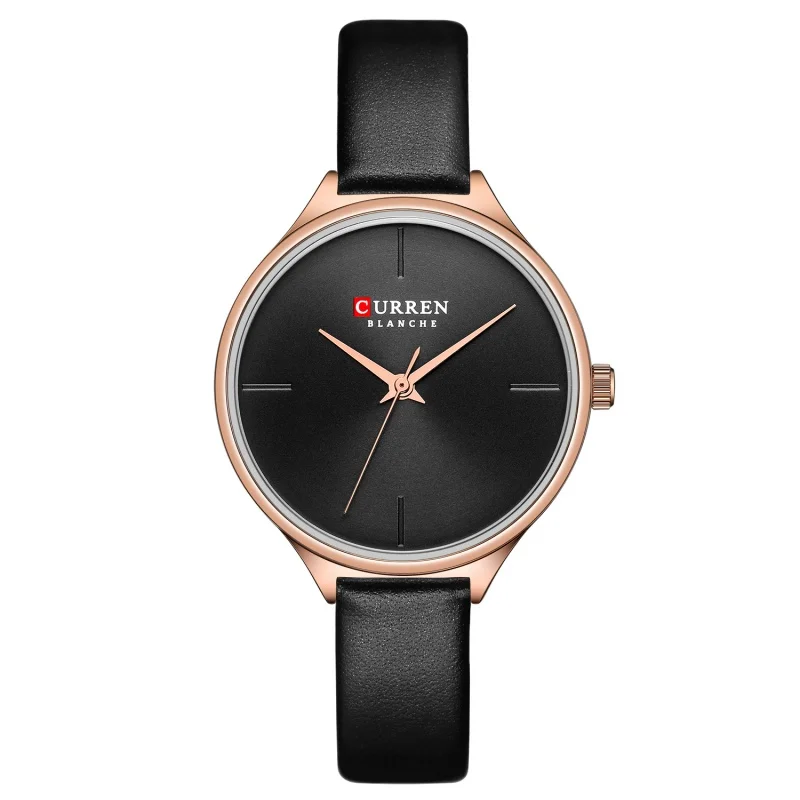 Curren New 9062 Leather-Belt Watch Waterproof Quartz Watch Fashion Women's Watch Casual Women's Watch