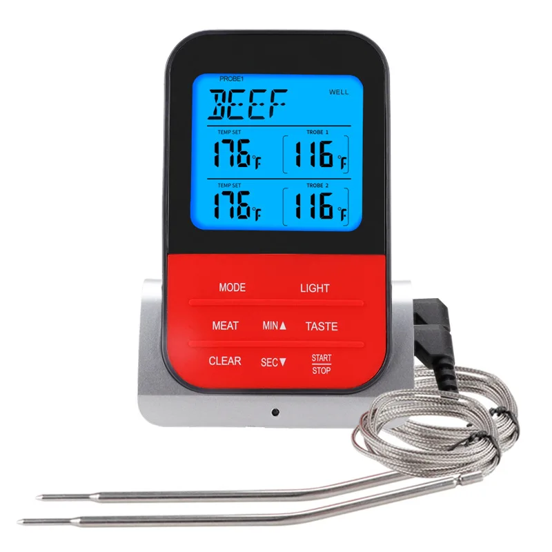 Wireless BBQ Thermometer Multifunctional Electronic Kitchen Baked Goods Thermometer Household Oven Thermometer