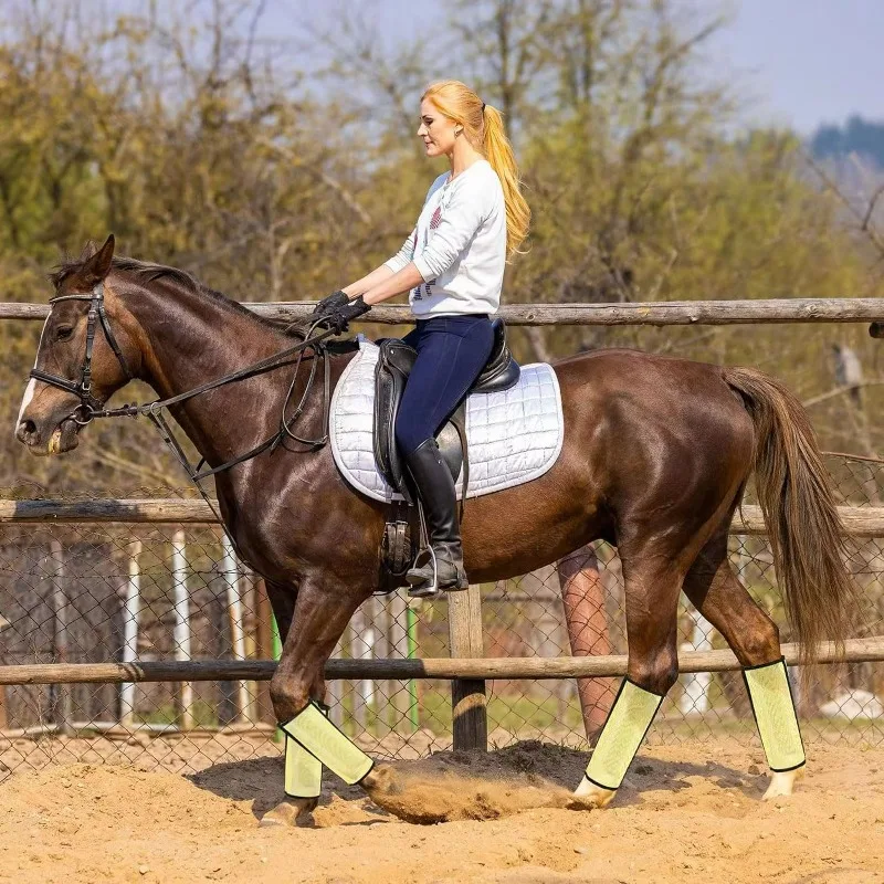 4 pçs equipamento de cavalo acessórios equestres suprimentos de equitação perna de cavalo repelente de mosquito capa protetora respirável
