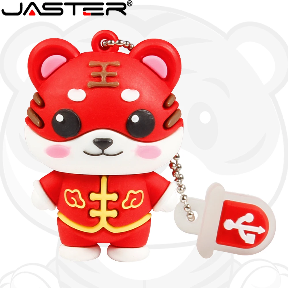 

USB-флеш-накопитель JASTER в виде тигра, 128 ГБ, 64 ГБ, 32 ГБ