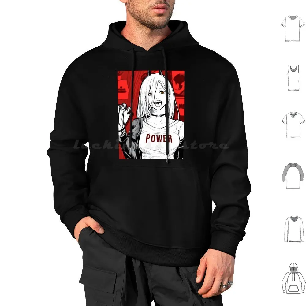 Power Hoodies Long …