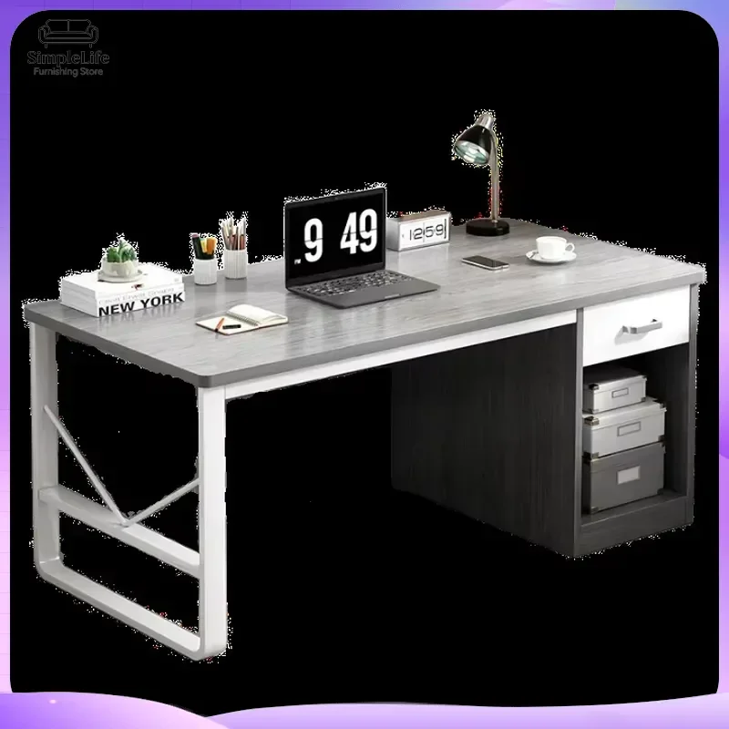 Modern Computer Desk for Home Office Student Bedroom Writing Desk with Storage Drawer Cheap Desk China Manufacture Minimalist