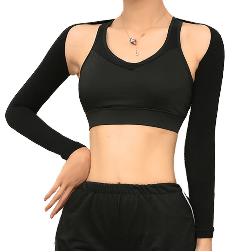 Women Arm Sleeves Shawl Fitness Clothes for Outdoor Sportswear Yoga Long Sleeves Tight Slimming Arm Trimmer Workout Arm Bands