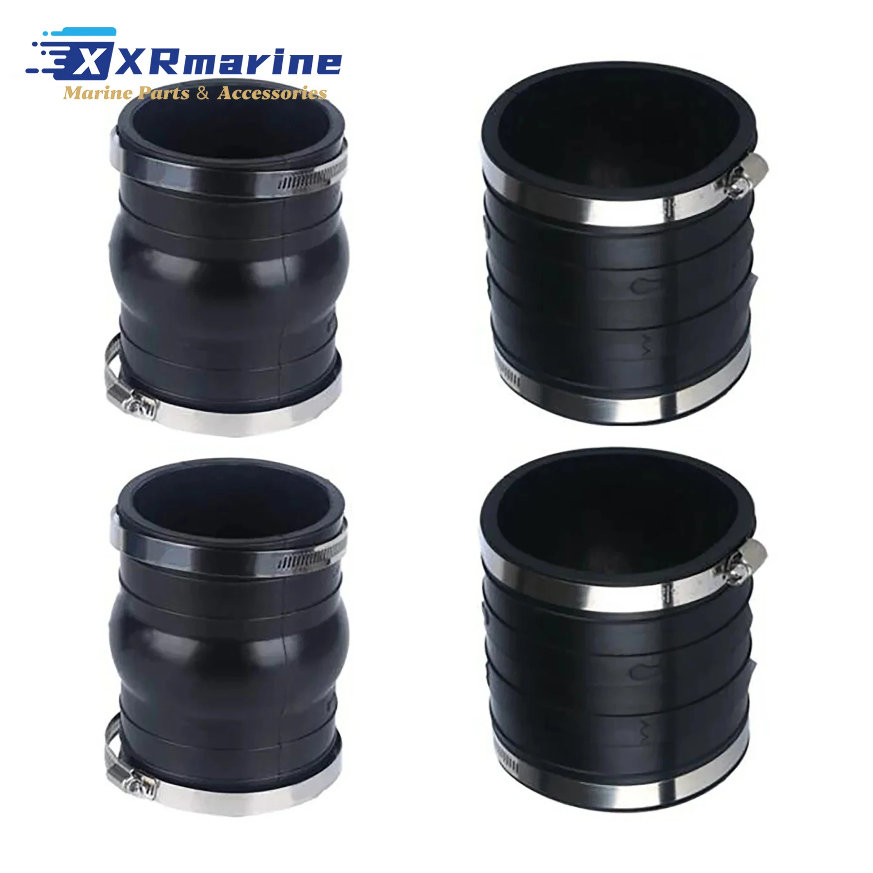 2 Pcs Exhaust Hose Bellows 3852696 3852741 for Volvo Penta V6 V8 4.3L 5.0L 5.7L 5.8L 7.4L 8.1L Motor 3863450 18-2779 18-2780 view 6