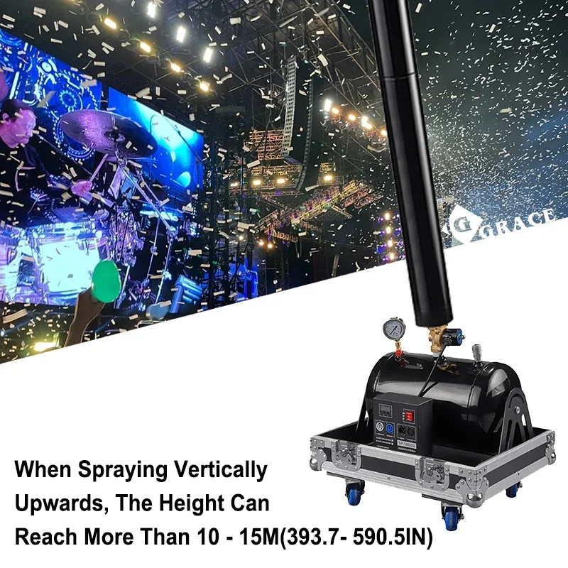 8-12M Outdoor Celebration Compressed Air Confetti Cannon  Celebration And Performance Ribbon Confetti Machine