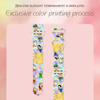 迪士尼印花錶帶,適用於 Apple Watch 11/10/9/8/7,矽膠材質,可更換錶帶,適用於 iWatch 46mm/45mm/42mm/41mm 錶帶 8 最佳銷售 蘋果手錶迪士尼 - №7