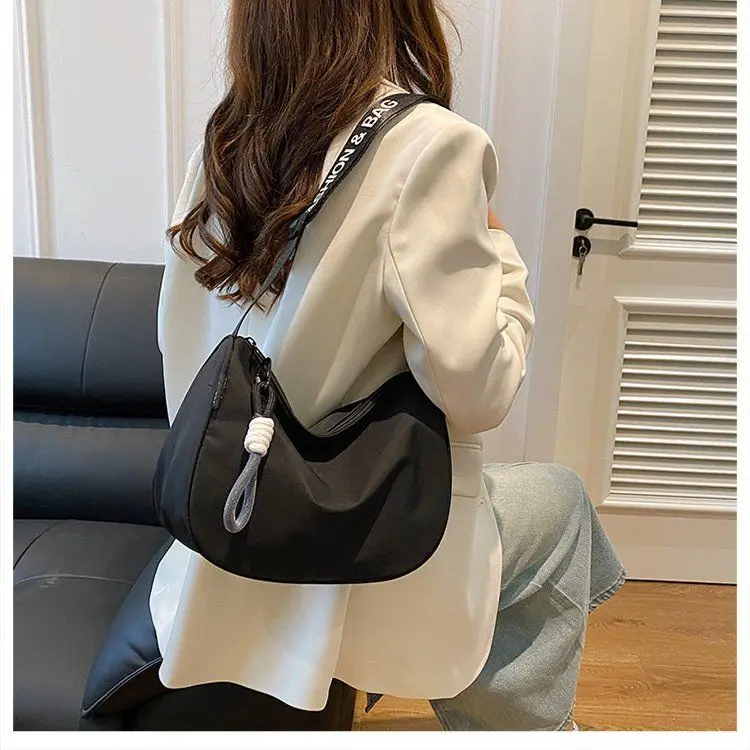

Crossbody Bags Solid Casual Versatile Reusable Korean Style Canvas Bags Shoulder Bags Retro Handbags Niche Personal Hobos Bag