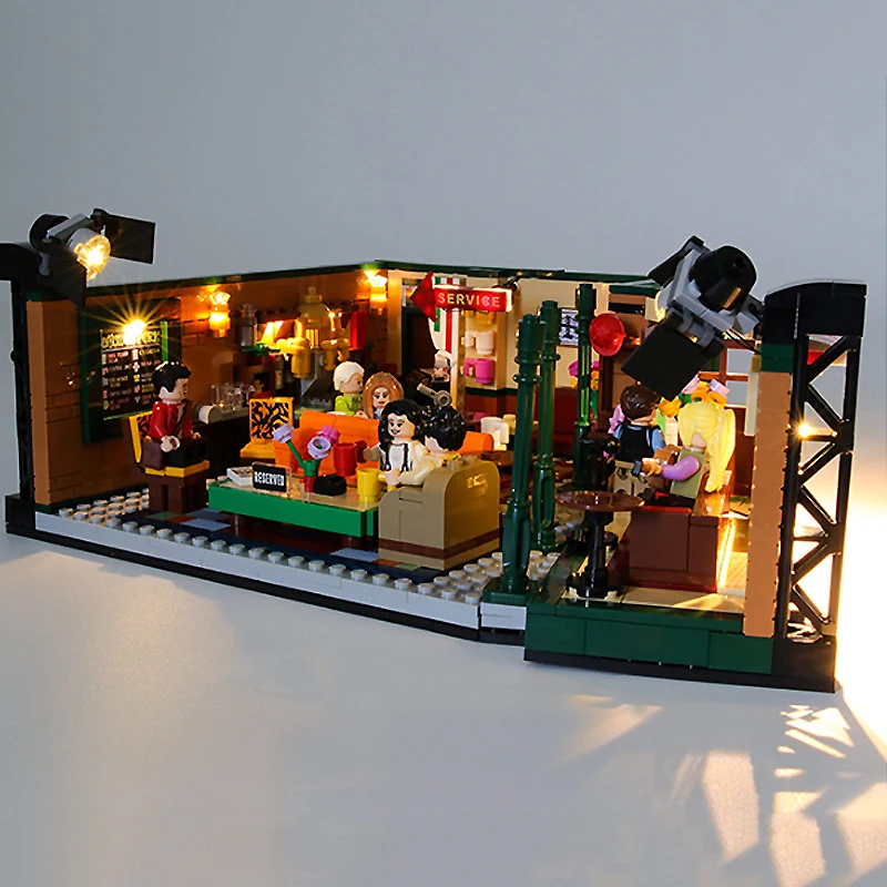 ЛЕГКА для LEGO 21319 Friends Central Perk Block DIY игрушка (модель без блоков, только светодиодный светильник), набор светильников, подарок для ребенка