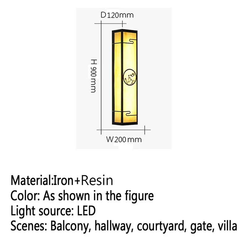 GISELLE Lámparas de pared LED contemporáneas para exteriores Simplicidad Impermeable Balcón Pasillo Patio Villa Puerta Hotel