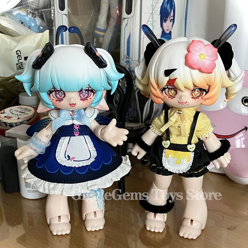 

В наличии Kukaka 12 Point Bjd глухая коробка модель Lili Akim Bug кафе фигурка игрушечная кукла сюрприз сумка Рождественский подарок