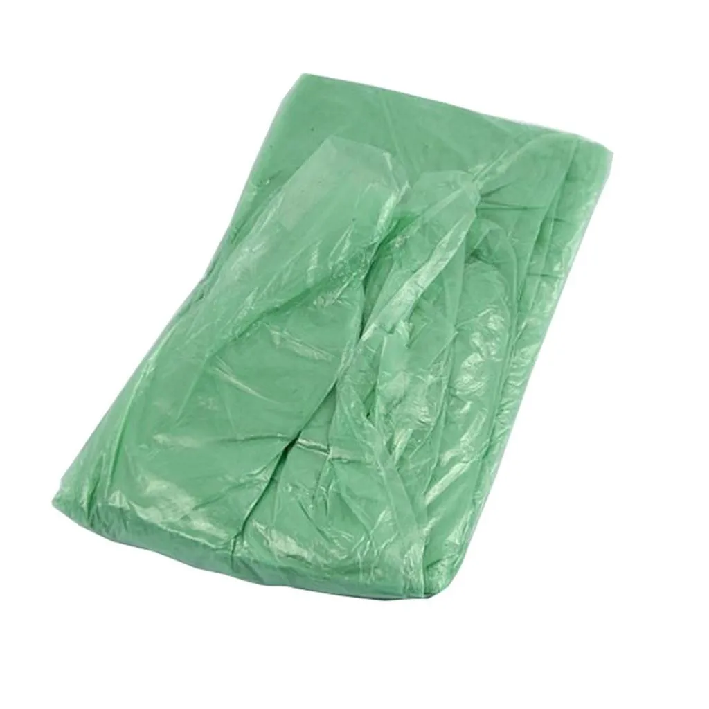 1/5/10/20PCS 2024 new Disposable Adult Emergency Waterproof Rain Coat Hiking Camping Hood Disposable portable plastic raincoat