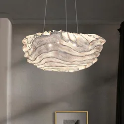 Nowoczesna minimalistyczna kreatywna sypialnia żyrandol oświetlenie w stylu nordyckim luksusowy Showroom Firefly ozdobiony gwiazdą oprawy ze stali nierdzewnej