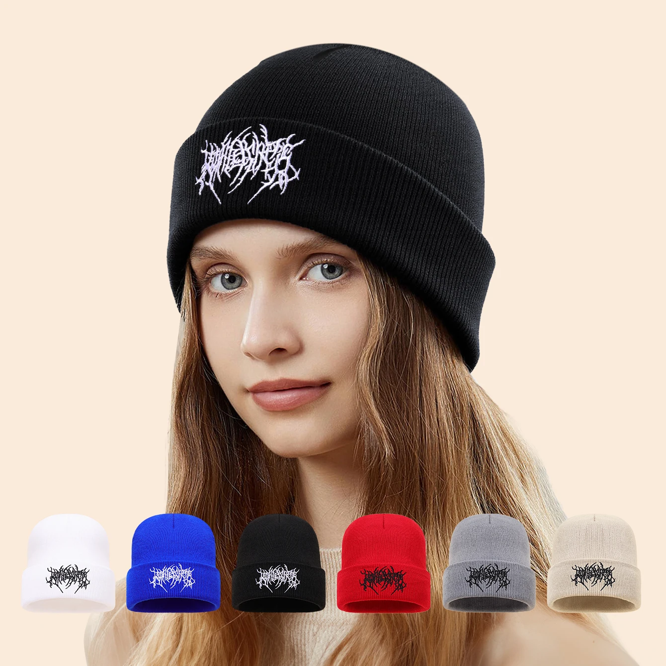 3pcs/2pc1pc Autumn/Winter Fashion Warm Knitted Hat Casual St