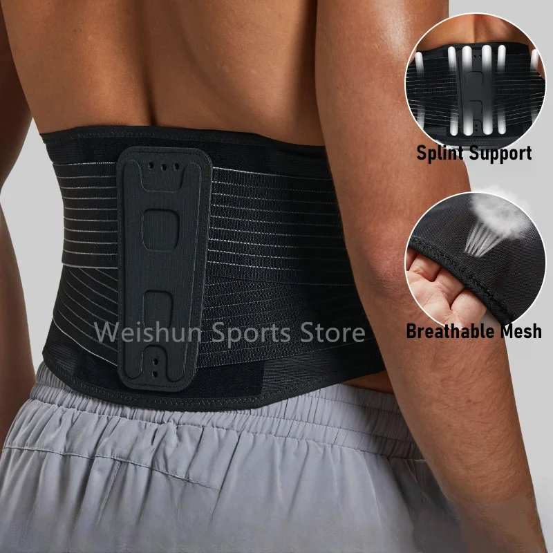 

Lumbar Pad Waist Support Elastic Double Compression Belt for Lower Back Pain Relief,Scoliosis,Herniated Disc,Sciatica Men Women