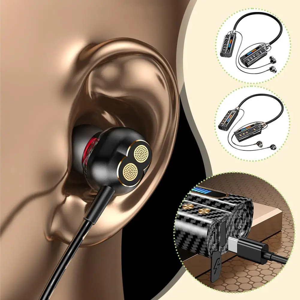 Bluetooth Headphone Hanger Wireless New Hanging Neck Style Intelligent Standby Zero Delay Long Ultra Reduction Noise Anchor