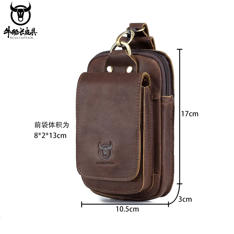 

Ретро головной слой из коровьей кожи, масляный воск, кожаный ремень, 4,5-6,5 дюймов, мобильная многофункциональная поясная сумка с пряжкой