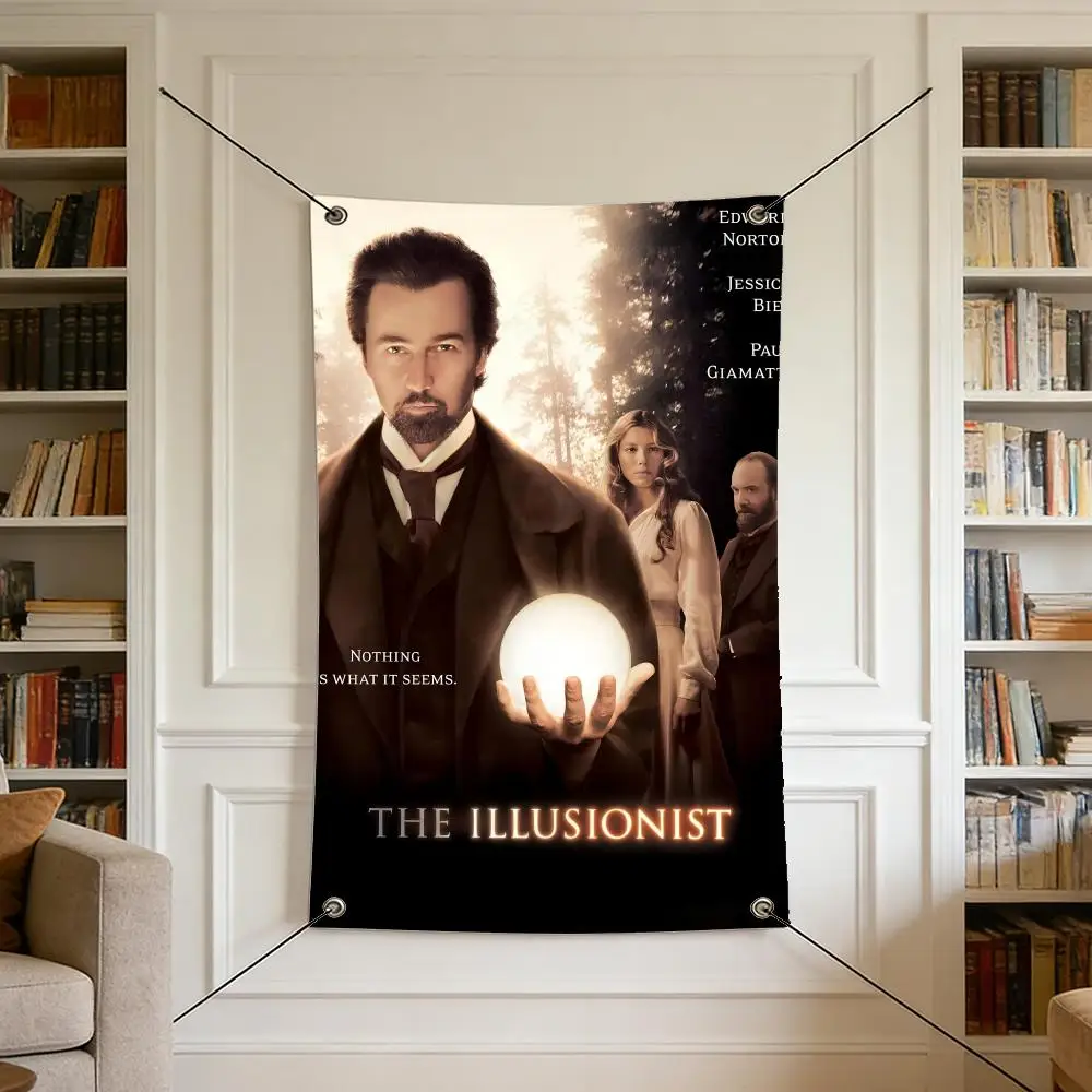 Movie T-The I-Illusionist Flags Warm Home Flag 4 Grommets Wrinkle Free Indoor Outdoor