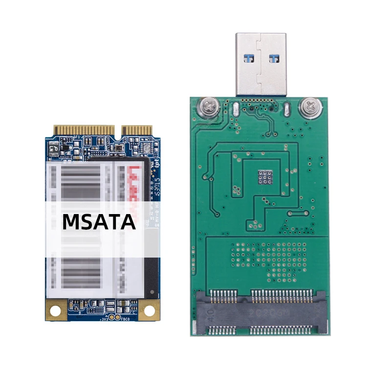 MSATA USB 어댑터 mSATA SSD 어댑터 변환기 카드 mSATA-USB 3.0 라이저 보드 6G 미니 m-SATA SSD 케이스, 512GB 1TB m-SATA SSD