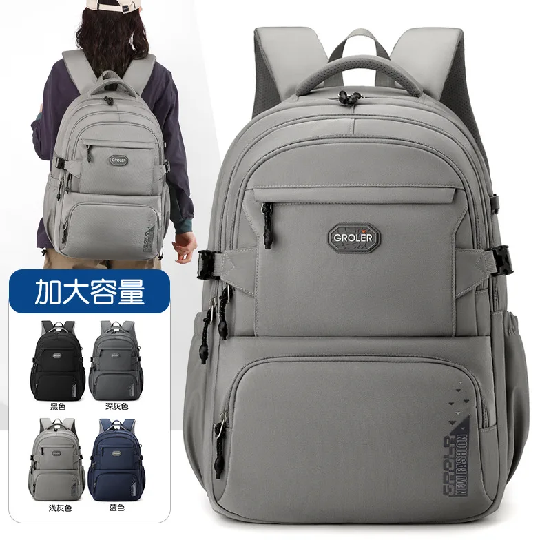 Ransel Gaya Sederhana untuk Wanita, Tas Sekolah Kasual untuk Siswa SMP & Mahasiswa, Tas Laptop untuk Remaja Perempuan