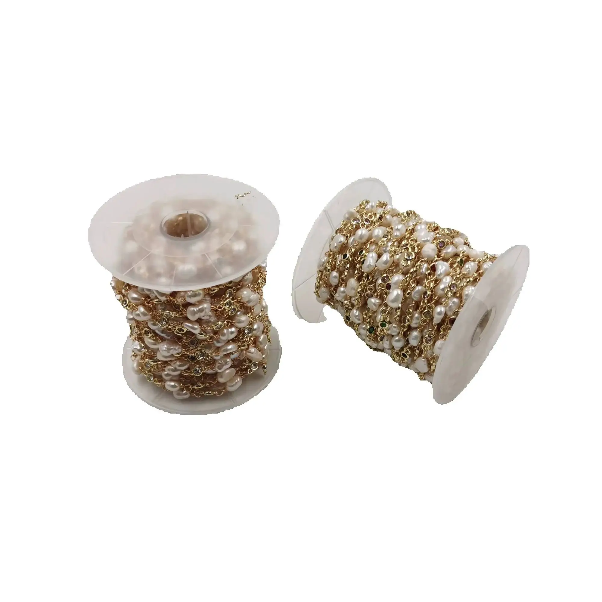 WT-RBC209  WKT 2025 New Arrival Shell And CZ Cute Natural Gemstones Beads Party Jewelry Chain Trend Nice Gift For Women