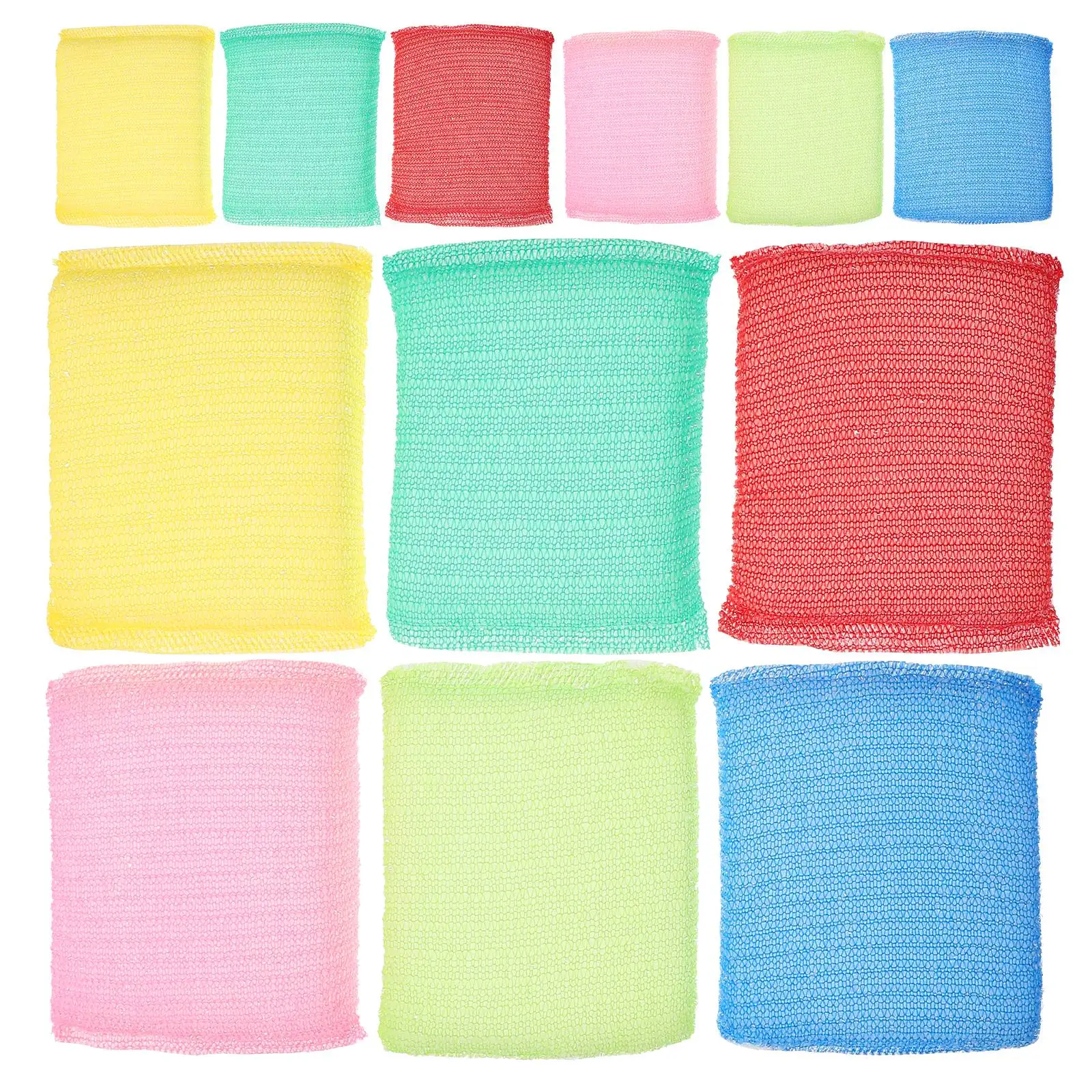 

12 Pcs Cleaning Sponge Scrub Pads for Dishes Pan Tableware Tools 4 Colors 3 Sets Kitchen Sponges Dish Sponge Non Scratch