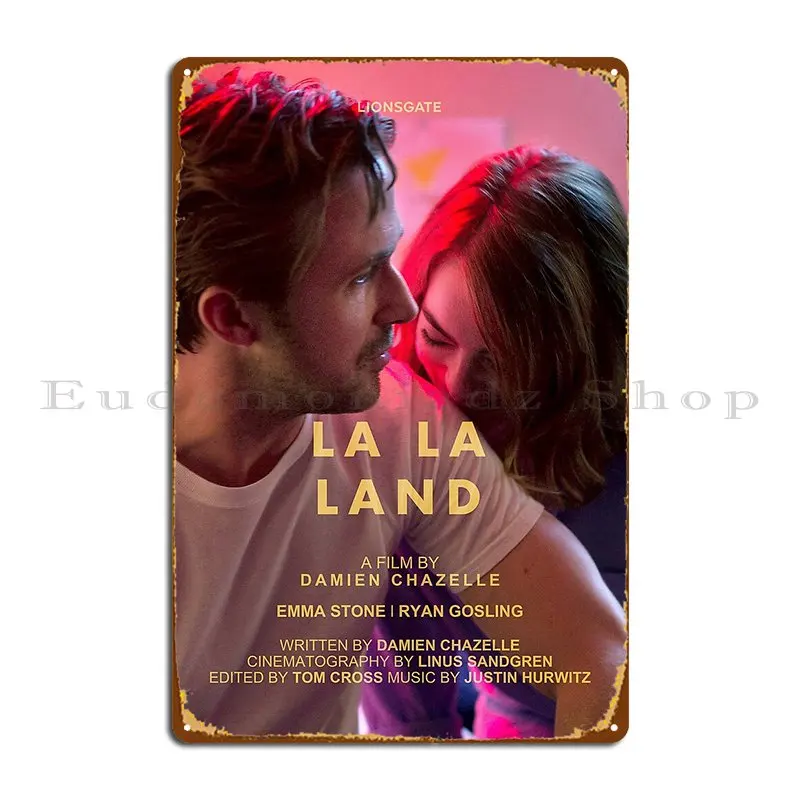 La La Land Screengrab 2 Metal Sign Custom Classic Painting Designing Party Tin Sign Poster