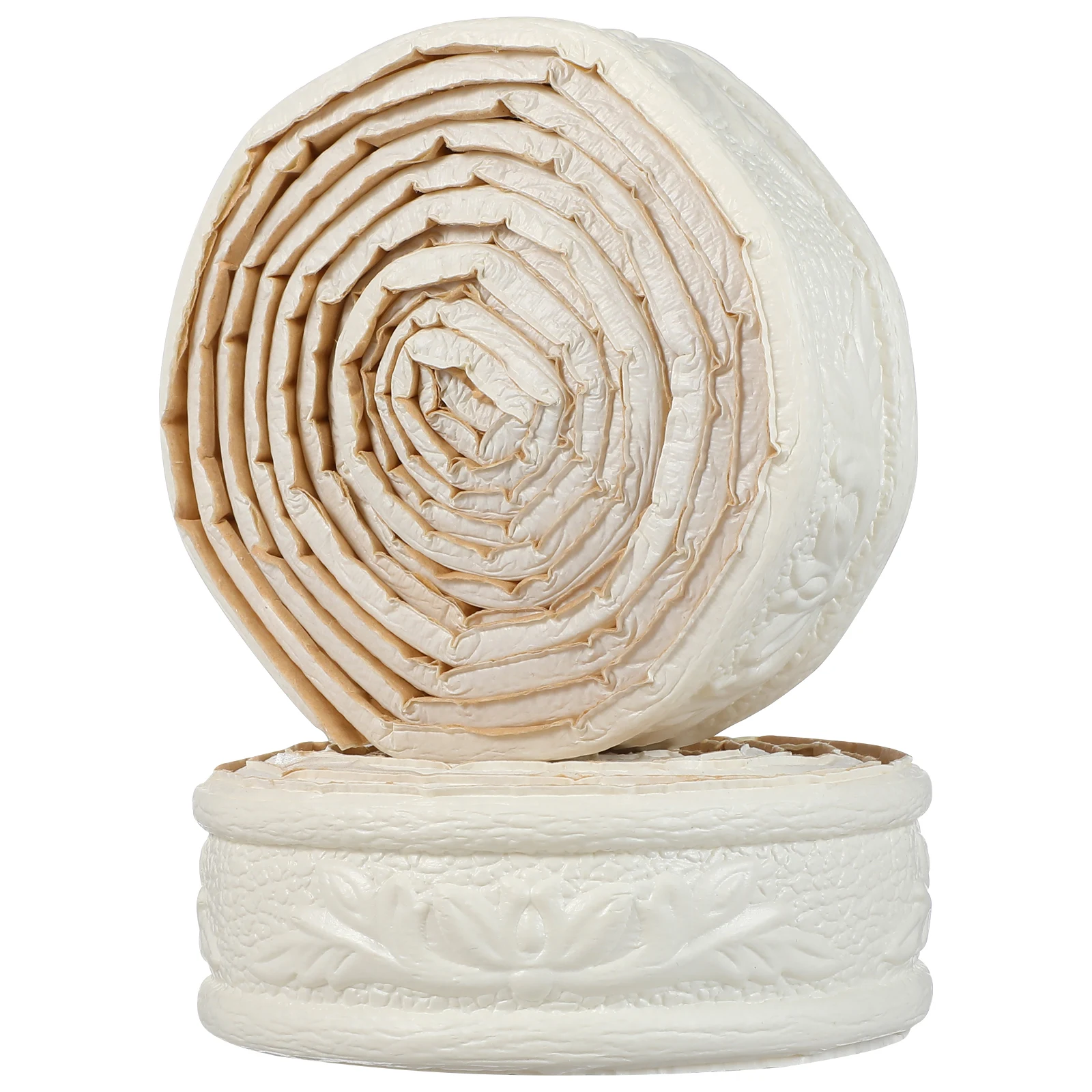 

2 Roll Wall Panel Waistline Sticker Foam Border Strip Adhesive Trim Tile Edging Decoration Kitchen Bathroom Hotel Self-Stick