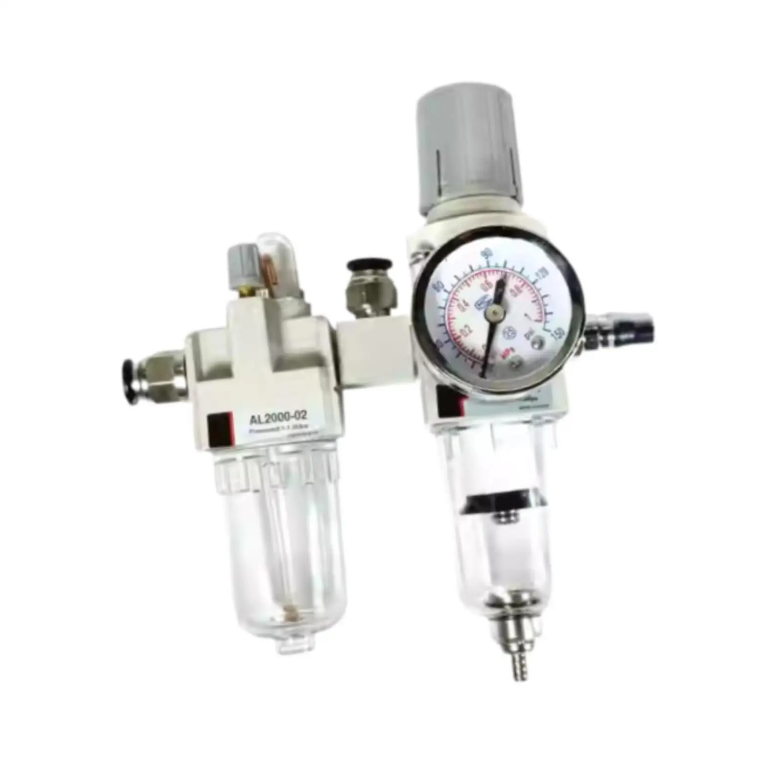 Tire Changer Oil Water Separator Filter Parts with Pressure Gauge Sturdy High Performance Easy to Install Pressure Regulator