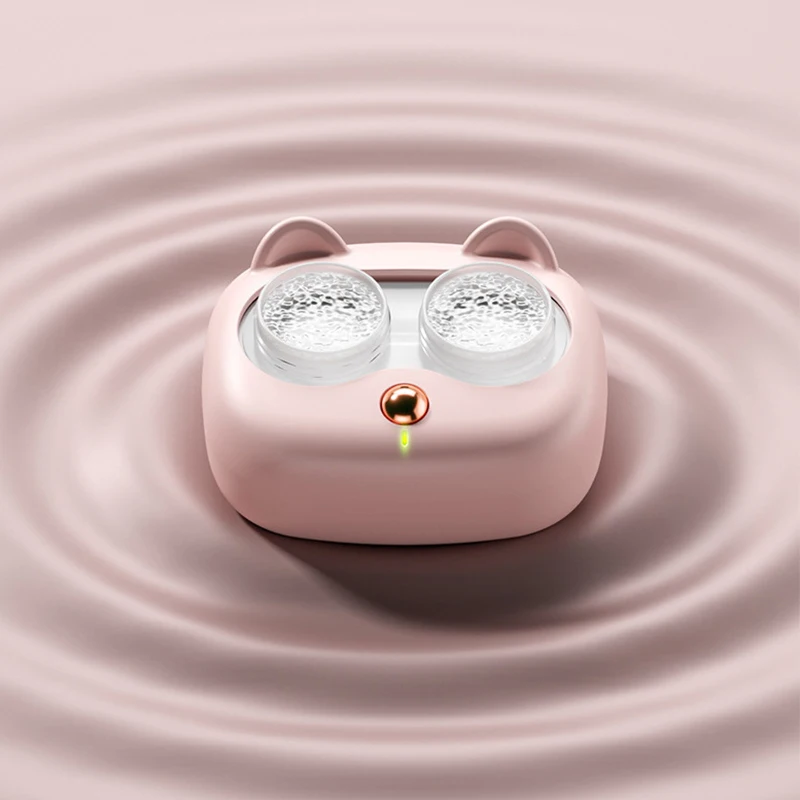 Contact Lenses Cleaner Ultrasonic With Removable Box Remove Tear Protein Cleaning Machine Portable Contact Lenses Case