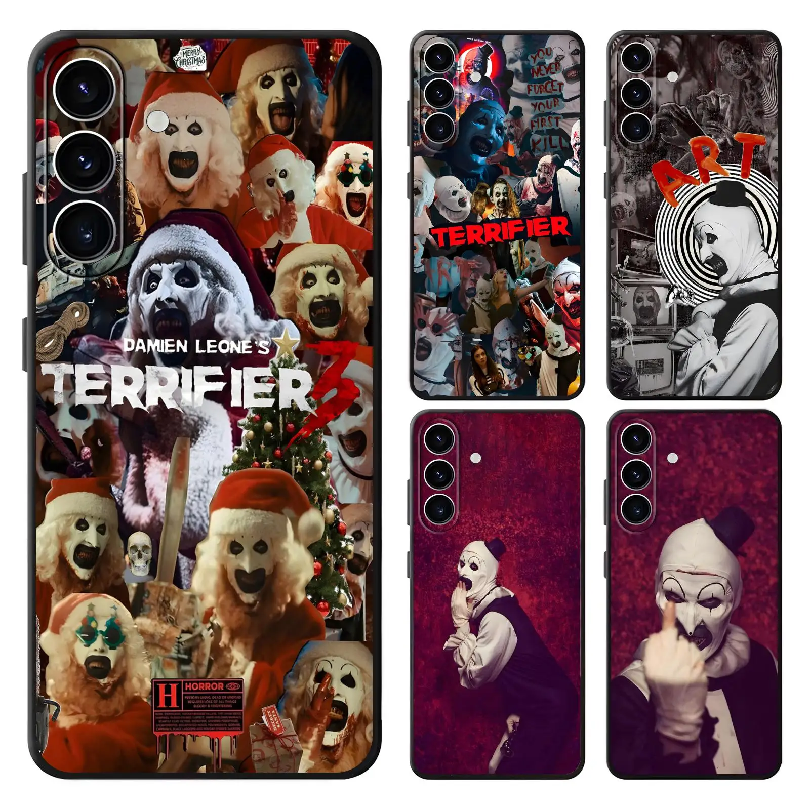 Art the Clown  Phone Case For Samsung A57 A56 A37 A27 A17 A36 A26 A55 A35 Anti-Drop Soft Black Case