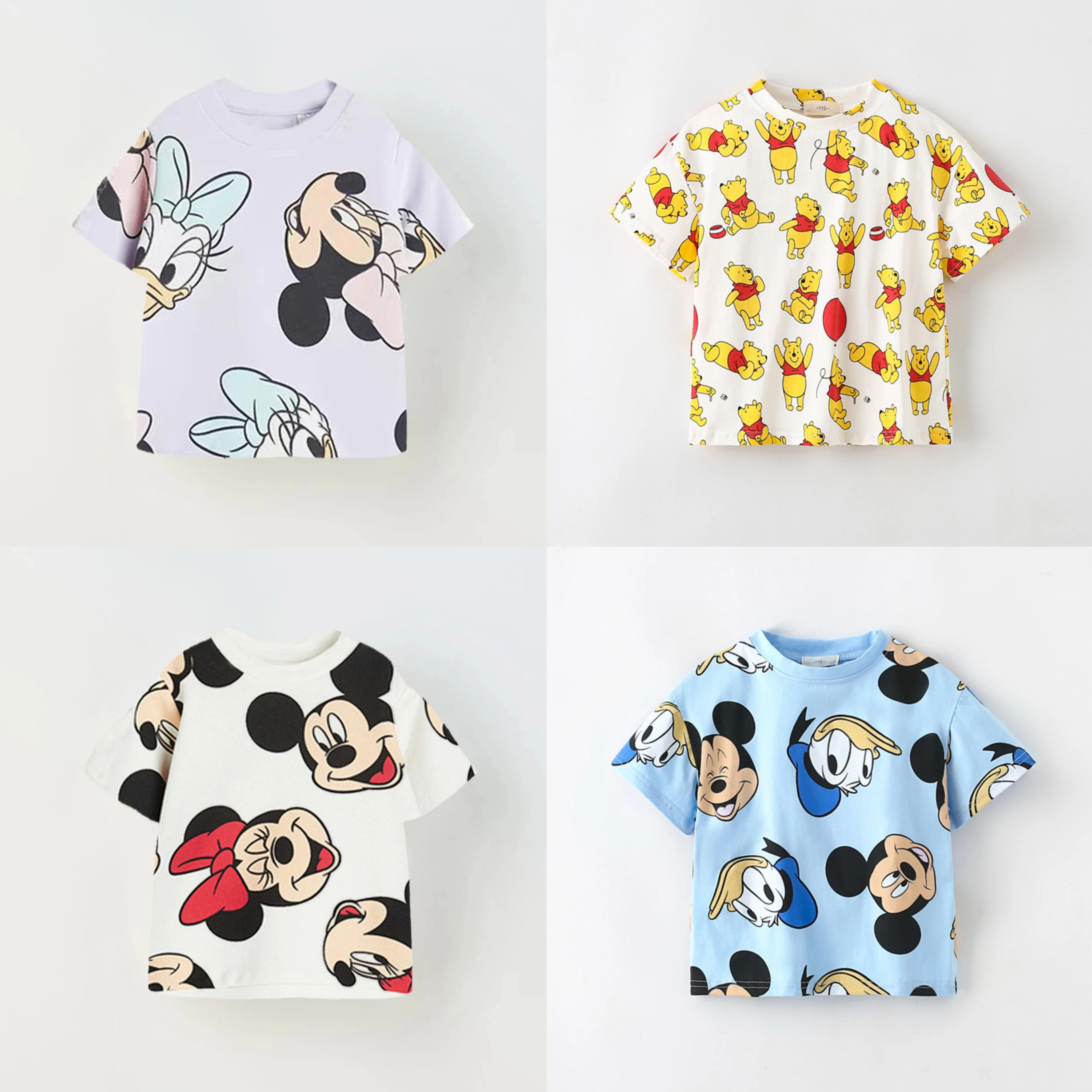 

Full Print TShirt 2025 Kids Cartoon Tees Short Sleeve Tops Summer Clothes Pure Cotton Tops Versatile Tees For Boys And Girls