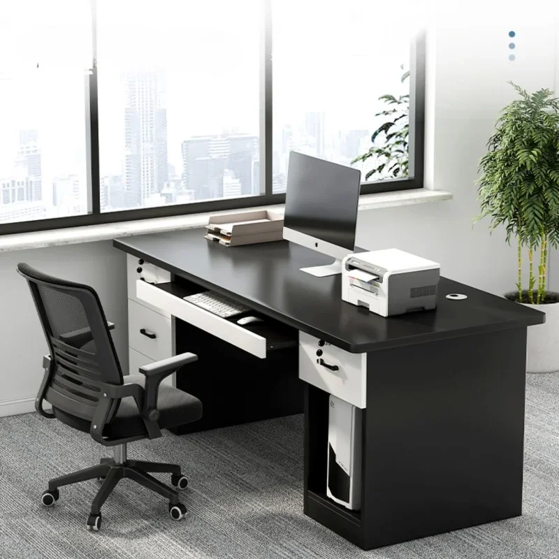 

Drawers Workbench Office Desk Boss Simplicity Bedroom Computer Office Desk Table Secretaire Bureaux Meuble Home Furniture QF50OD