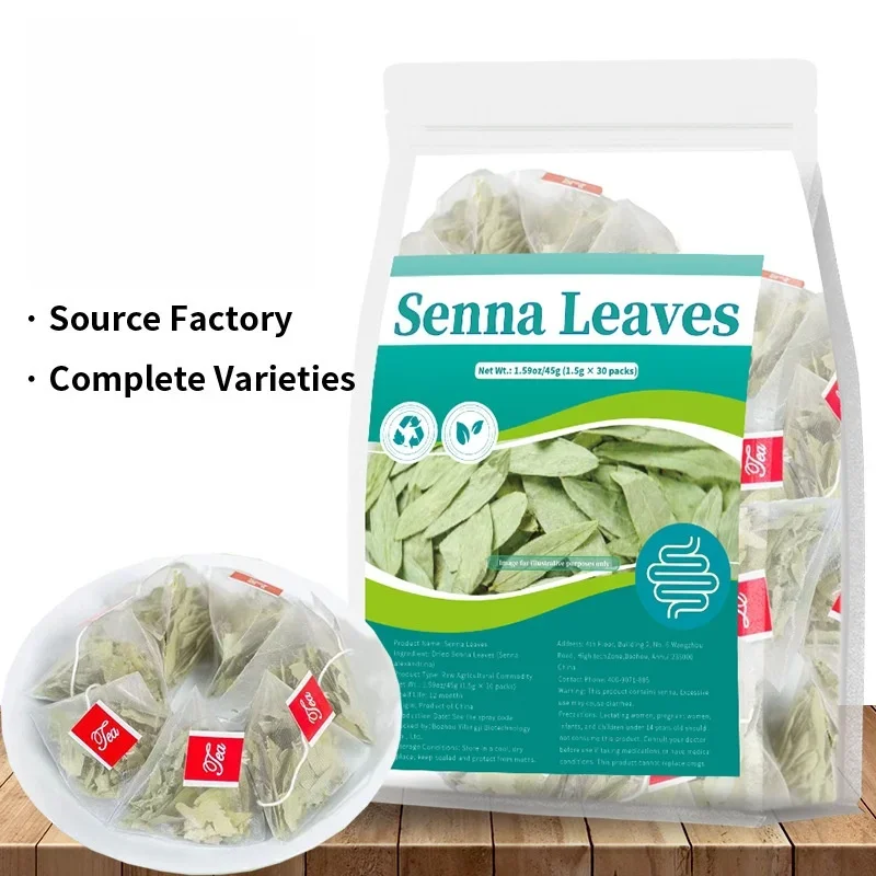 Té de Hoja de Senna - Alivio Digestivo de Acción Rápida |   Laxante Natural y Limpiador de Colon |   Suplemento Herbal Sin Cafeína y Sin OMG