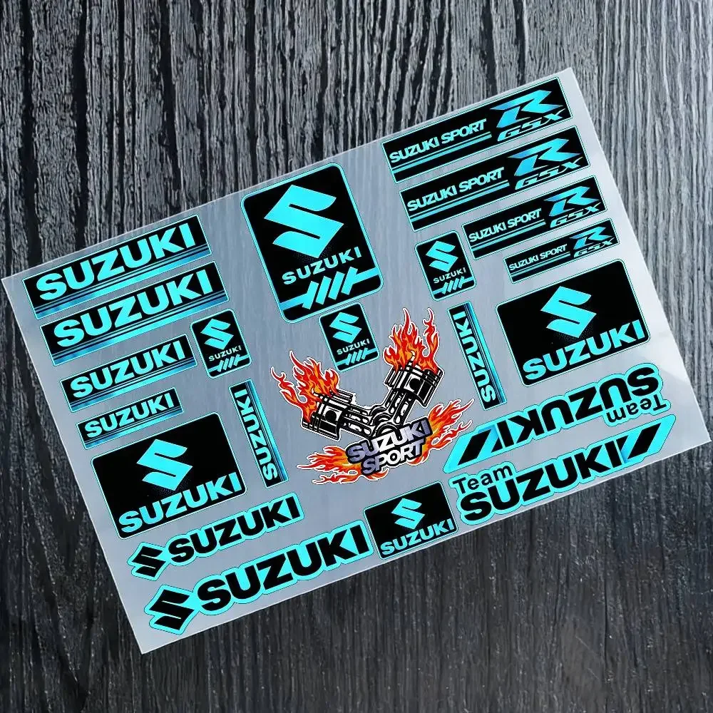 

For SUZUKI Reflective Motorcycle Stickers Waterproof Vinyl Decals For Motorbike Helmet Fuel Tank Bike