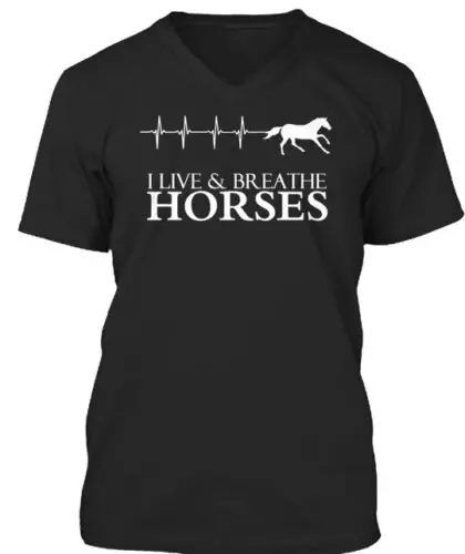 Horse In My Heartbeat T-Shirt Made in the USA Size S to 5XL