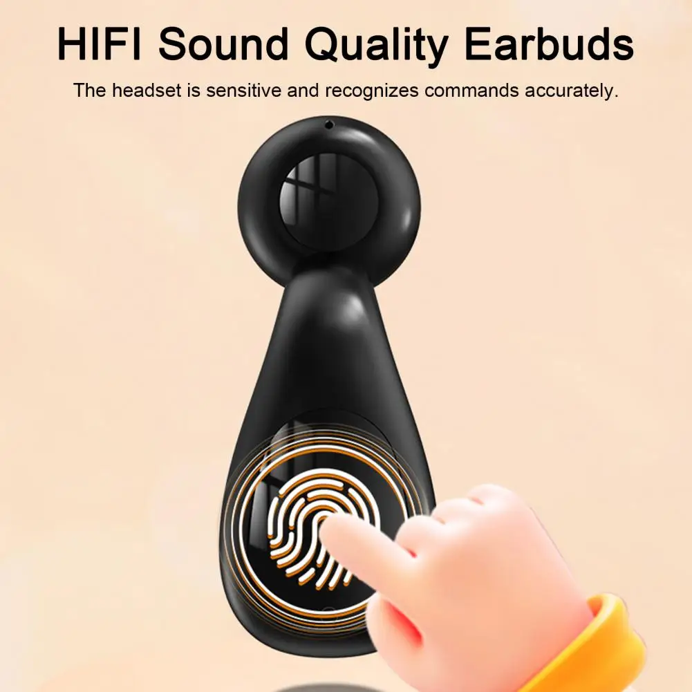 Quick Link Bluetooth-compatible Devices Long Battery Life Wireless Single Ear Headset with Hifi Sound for Business Sports Stable