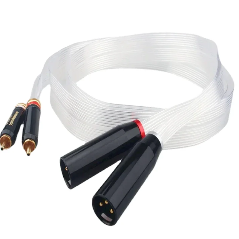 xlr-to-rca-cable-14-core-occ-silver-plated-2xlr-to-2rca-cable-hifi-audio-decoder-amplifier-cd-interconnect-signal-cable