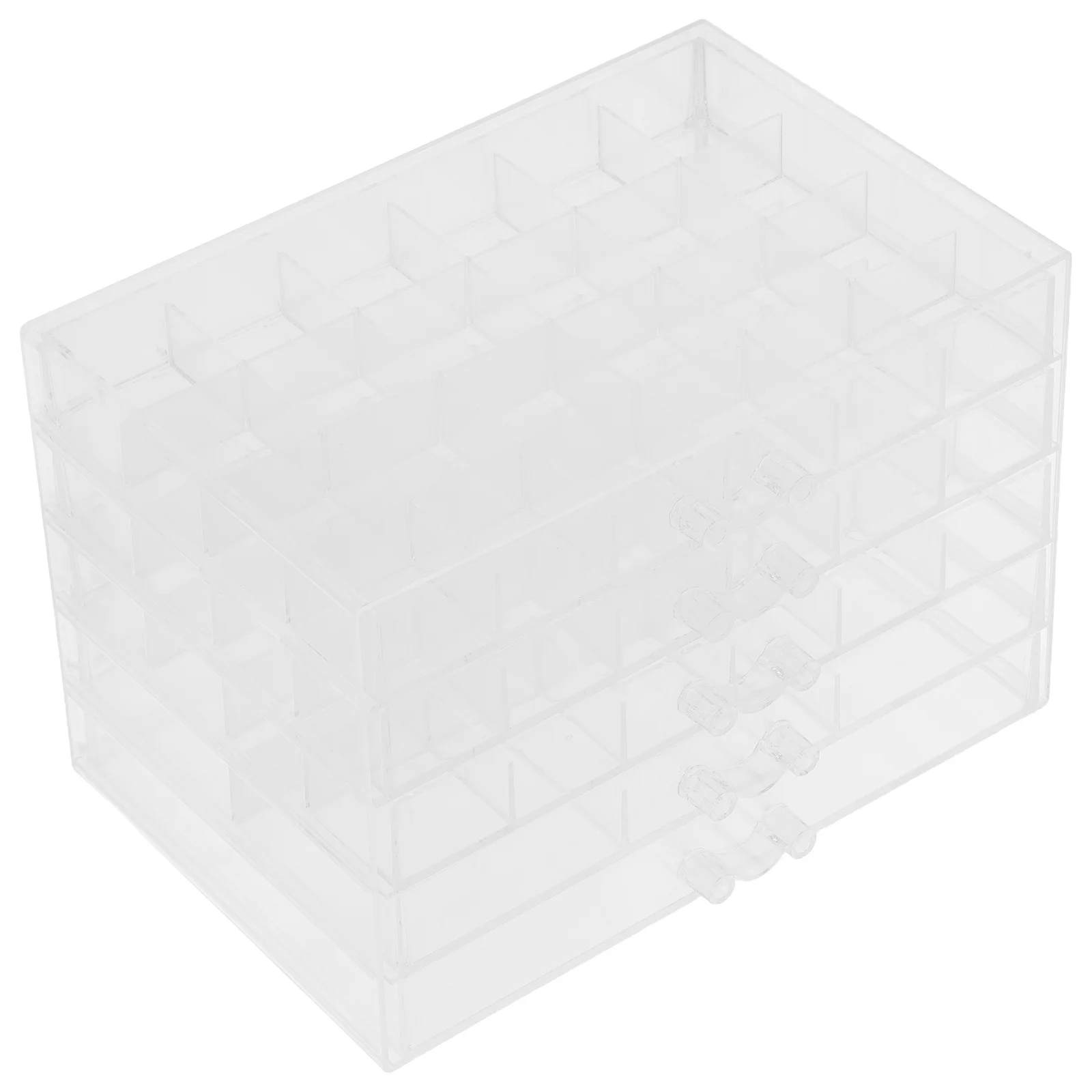 

5-Layer Ear Ring Storage Box Transparent Plastic Jewelry Organizer For Necklaces Rings Bracelets Countertop Dresser Vanity Case