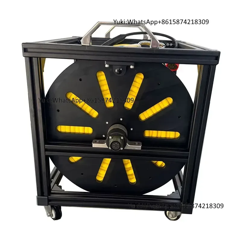 FULLDEPTH Brand Aluminum Cable Management Spool System Customizable Core Number Length Manual Winding/Unwinding Private Mold