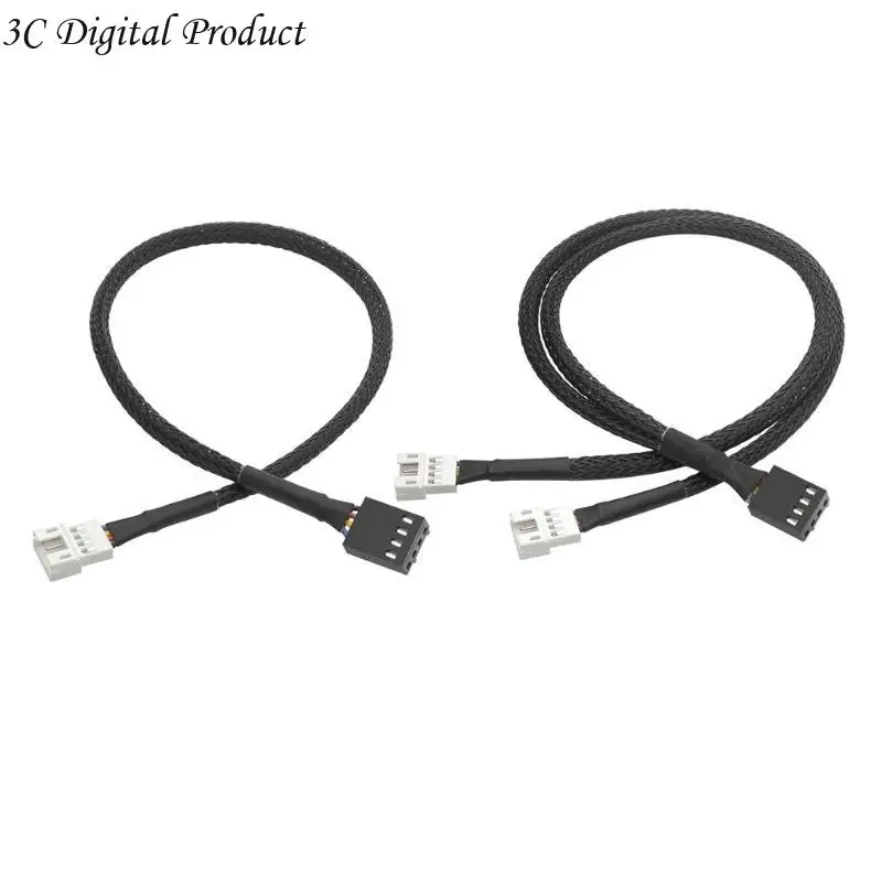 4PIN Black Black Board Fan Cable y Splitter Pwm Cable Line Computer PC вентилятор Q84A