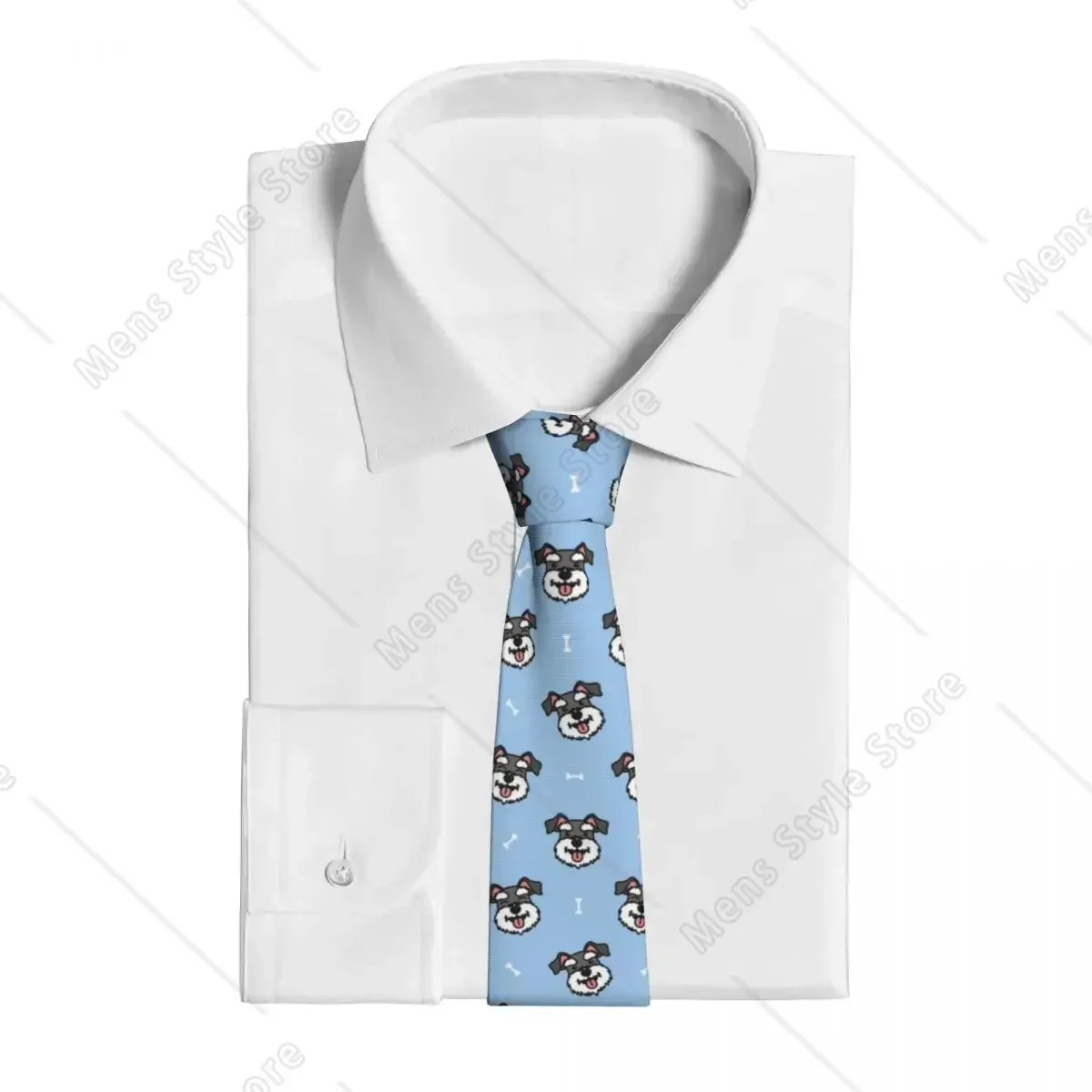 لطيف Schnauzer الكلب للجنسين ربطات العنق البوليستر 8 سنتيمتر هدية للحيوان الكلب عاشق ربطات العنق للرجال الدعاوى اكسسوارات Cravat الأعمال