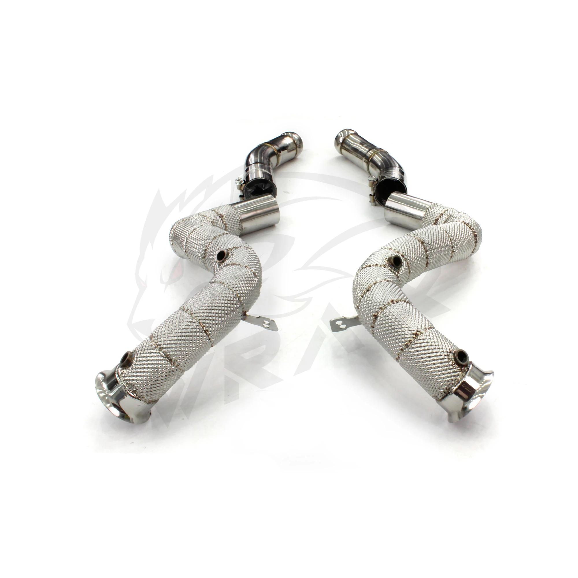 Układ wydechowy WRAX SS304 do Mercedes-AMG C 63 (W205) z downpipe'em o zwiększonej wydajności, darmowy upgrade osłony termicznej.