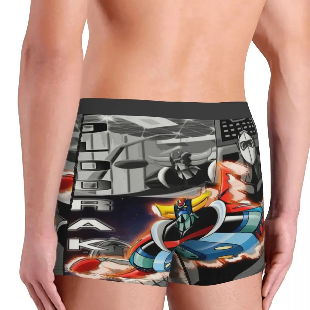 Goldorak-ropa interior personalizada para hombre, calzoncillos con estampado Sexy de Anime Mazinger Z, UFO, Robot grandizer, calzoncillos transpirables