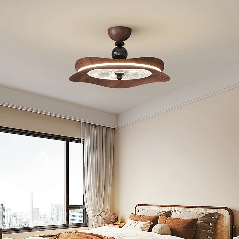 

Full Spectrum Eye Protection Wabi-sabi Style Bedroom Ceiling Lamp Log Style Master Bedroom Study Living Room Hu Mu Chandeliers
