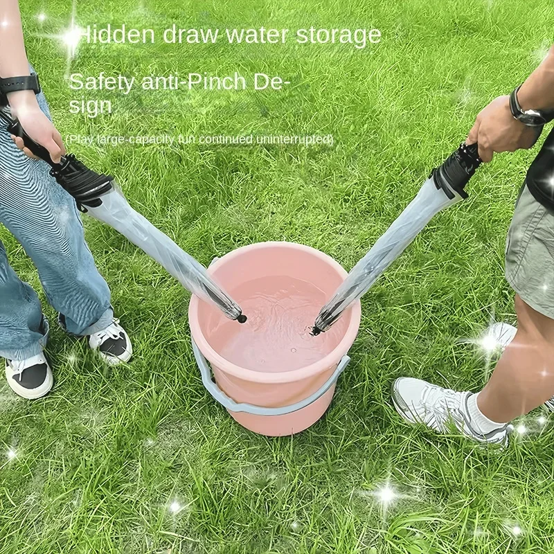 summer water play equipment students play with water transparent umbrella