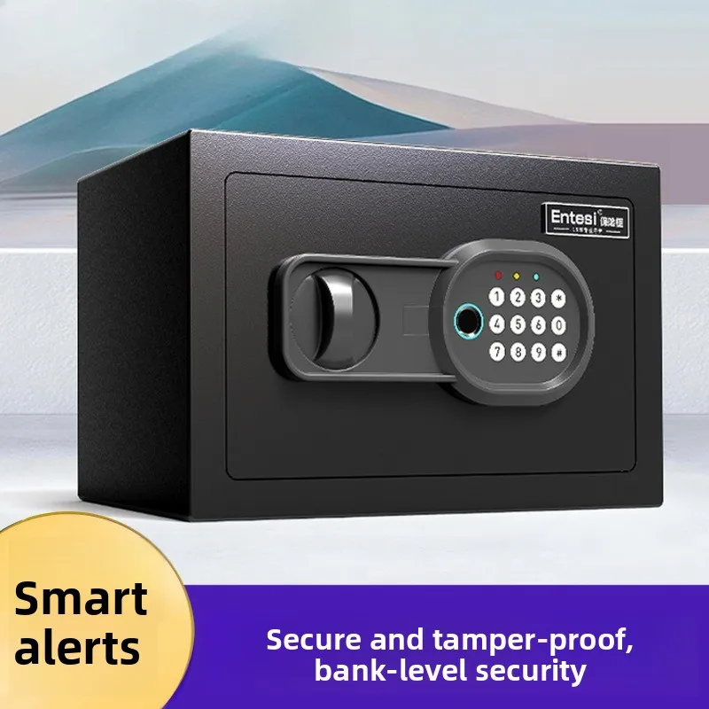 Non-coin-operated Hotel Safe All-steel Small Anti-theft Box Hotel  Valuables Storage Electronic Password  Cabinet