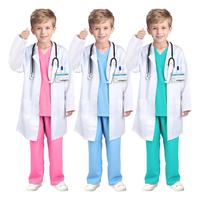 Children White Doctor and Nurse Outfits Lab Coats Sets for Kids Designed for Dance Performances and Themed Educational Role Play