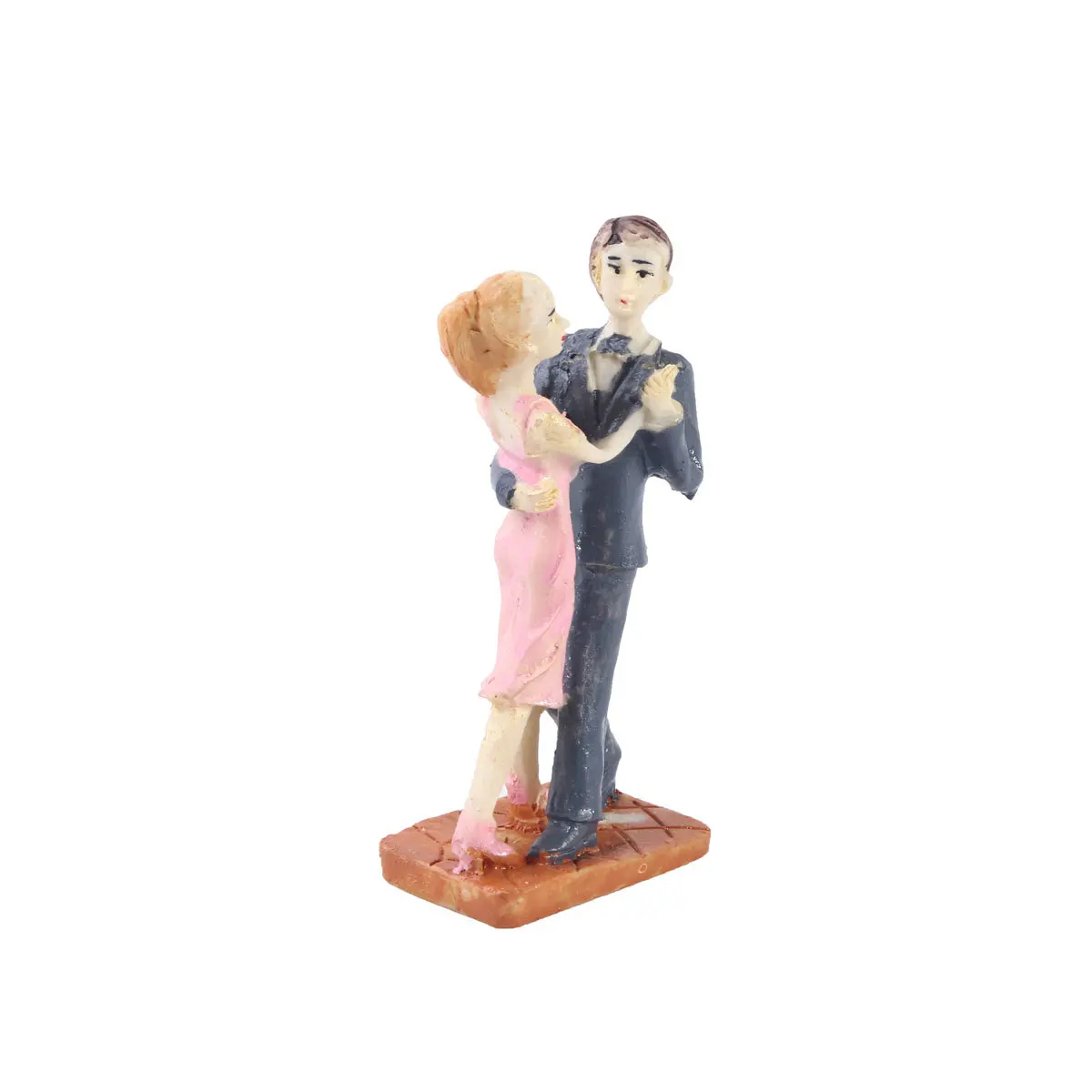 

Lovers Lover Ballroom Dance Miniature Landscape Resin Crafts Bonsai Embellishment Psychological Pet Museum Ornament Goods