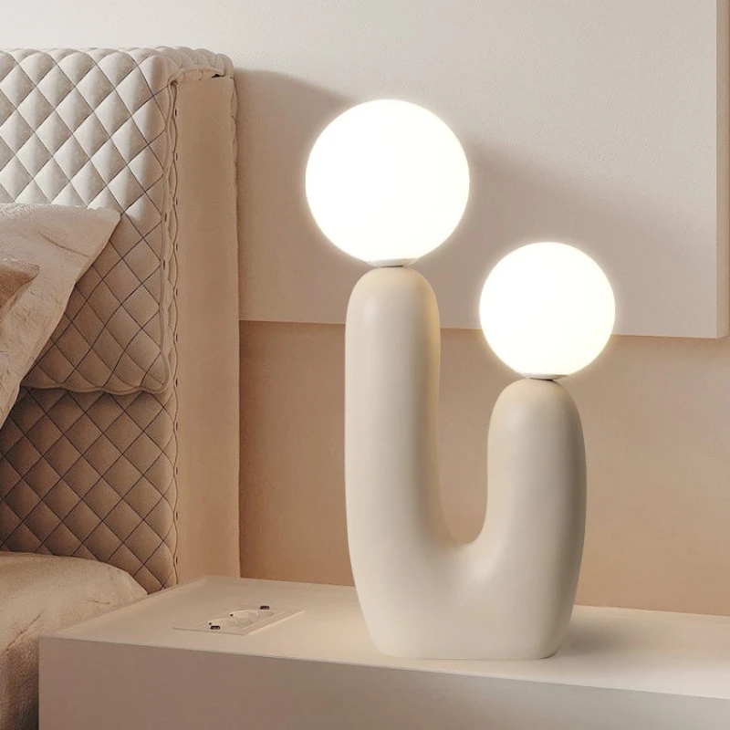 

Nordic Modern Minimalist Creative Warm Cartoon Cream Style Children's LED Desk Lamp Bedroom Study Decorative Lighting Fixture